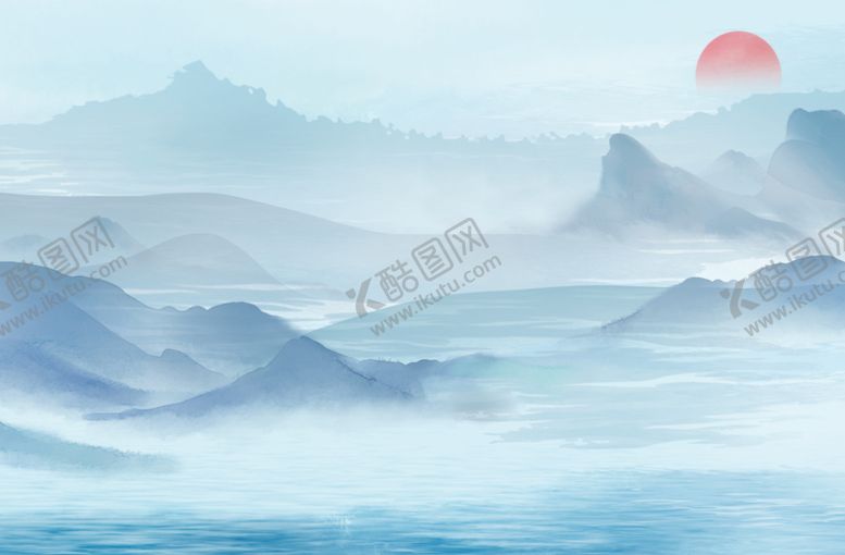 编号：73202202222231377381【酷图网】源文件下载-中国风水墨山水