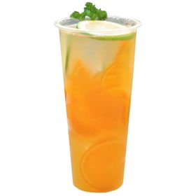 美味柠檬片矢量背景鲜橙果汁