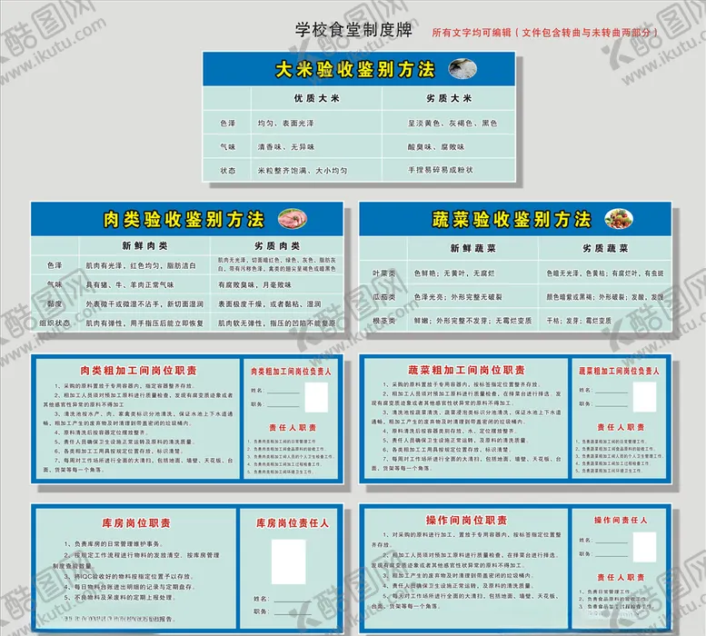 编号：23149905121755519121【酷图网】源文件下载-学校食堂岗位职责