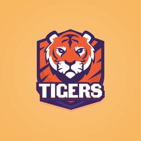 老虎图标卡通头logo头像