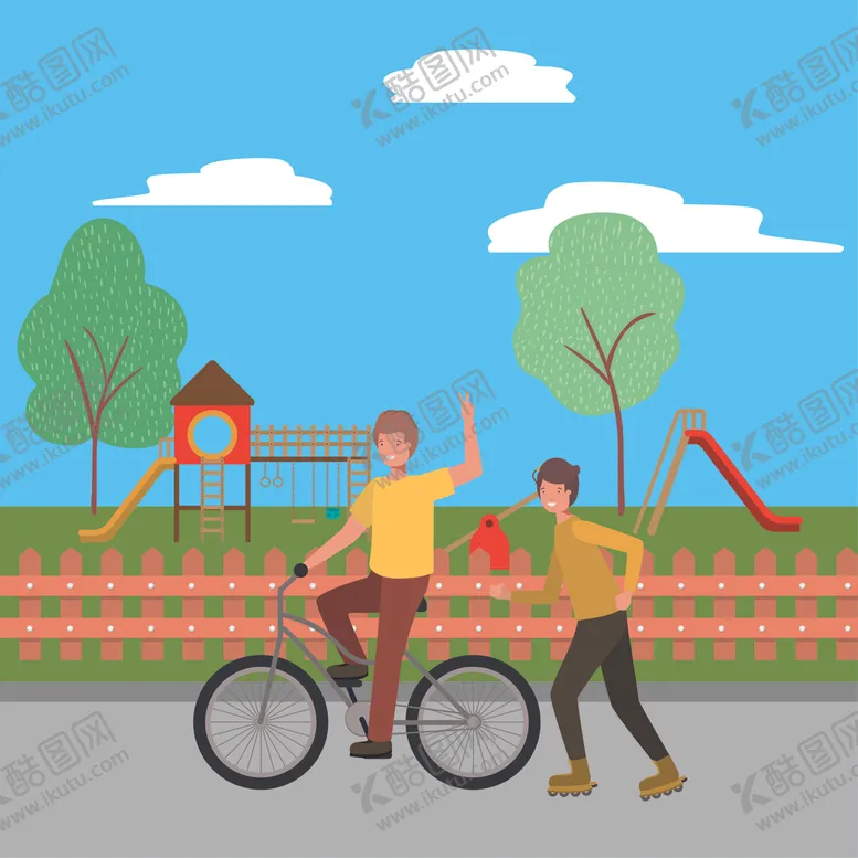 编号：80171007012340201680【酷图网】源文件下载-家庭成员生活插画