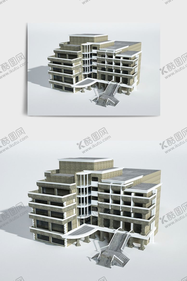编号：94939901151331352672【酷图网】源文件下载-棕黄色简约风格现代楼宇建筑