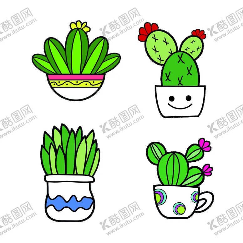 编号：87643109160603508934【酷图网】源文件下载-卡通植物插画设计素材