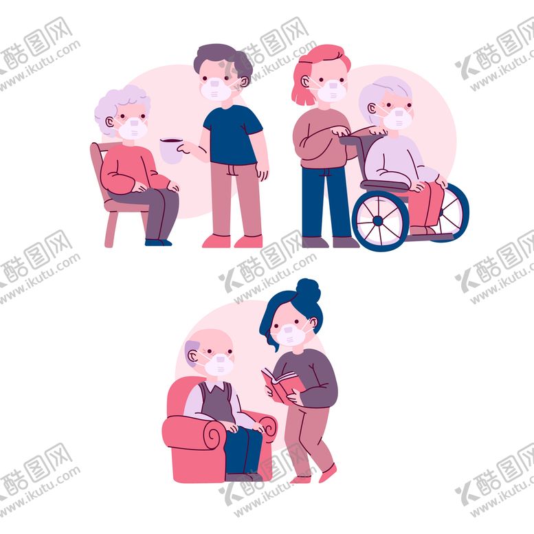 编号：14938210211203552471【酷图网】源文件下载-照顾老人