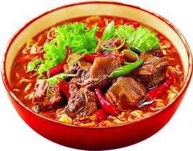 香辣排骨面