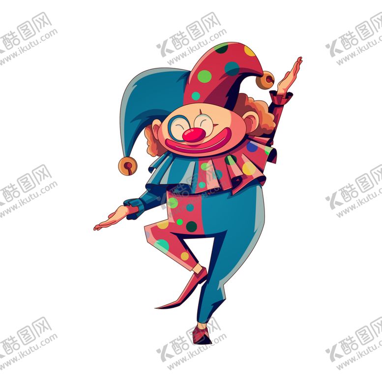 编号：63449901301629375080【酷图网】源文件下载-愚人节马戏团小丑