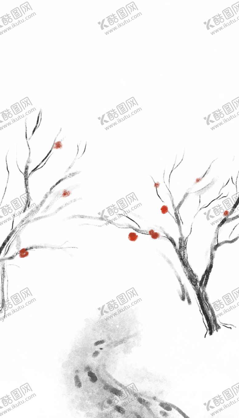 编号：83705709251454566696【酷图网】源文件下载-冬季柿子素材