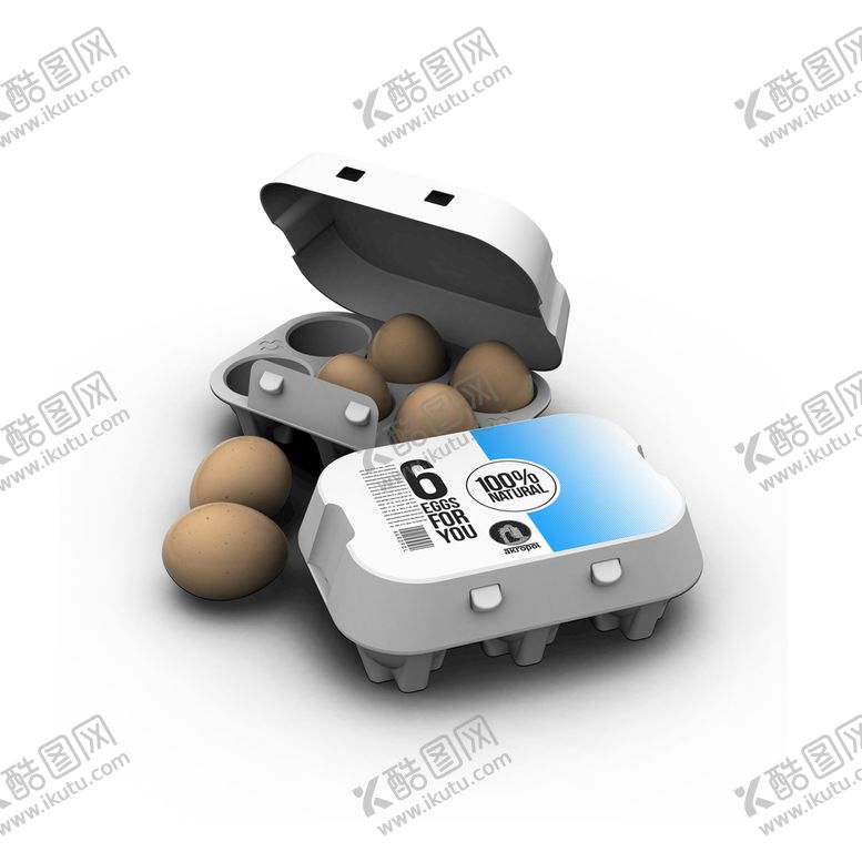 编号：97271210152309131344【酷图网】源文件下载-鸡蛋盒透明盒样机