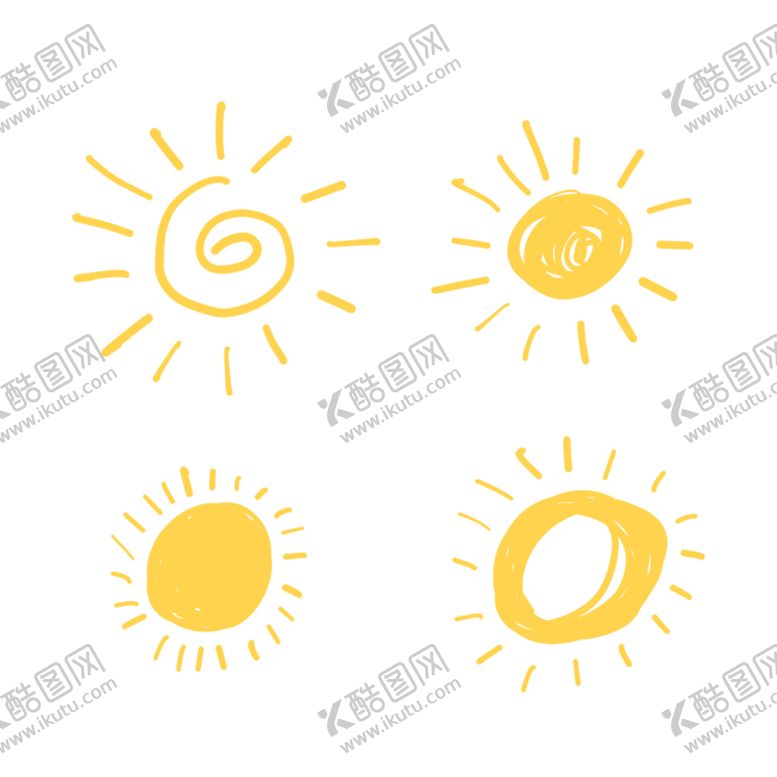 编号：92304709162212074952【酷图网】源文件下载-手绘太阳