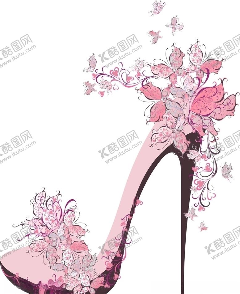 编号：91977805121553151646【酷图网】源文件下载-高跟鞋矢量素材