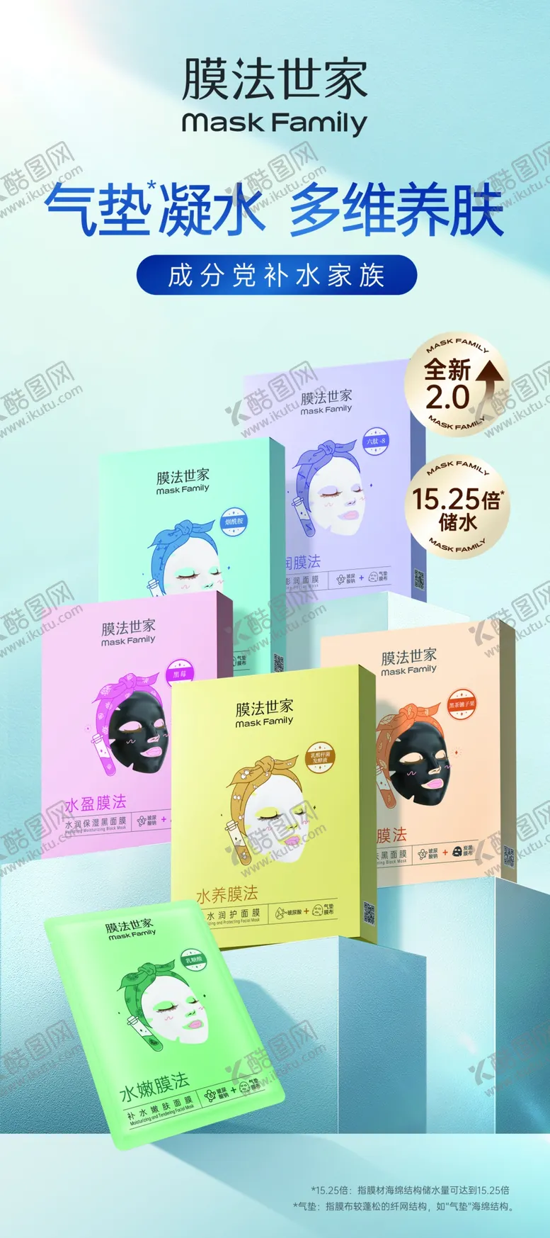 编号：81504702190941016200【酷图网】源文件下载-魔法世家面膜展架