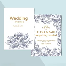 浪漫婚礼请柬设计