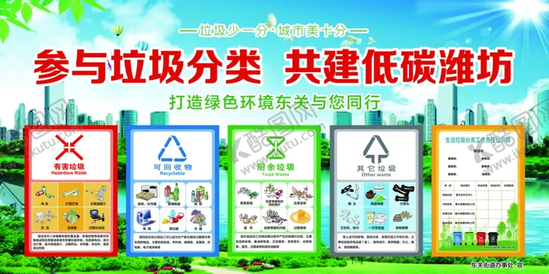 编号：66135305032051188213【酷图网】源文件下载-垃圾分类低碳生活