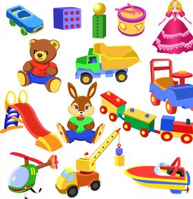 矢量儿童玩具素材
