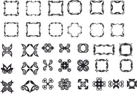 拼花元素矢量素材