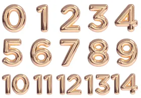 金色数字