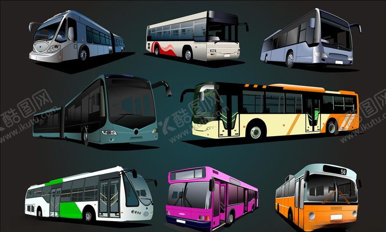 编号：93931309210532516720【酷图网】源文件下载-公交车