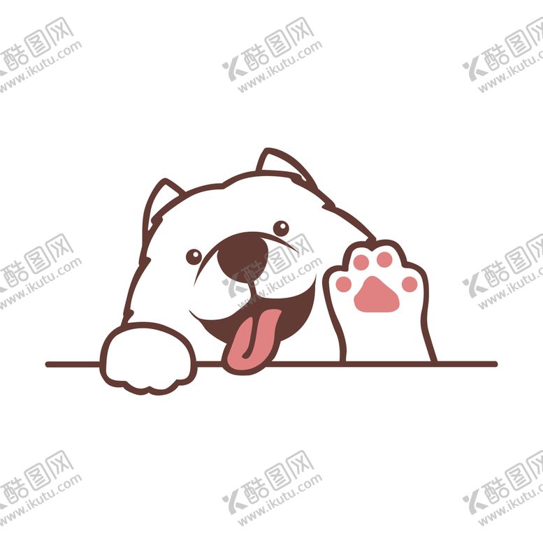 编号：72431509171217175829【酷图网】源文件下载-可爱小狗萨摩