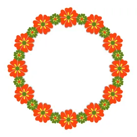 花手绘卡通儿圈