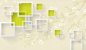 花鸟画背景墙