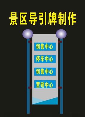 景区楼层导向牌指向标