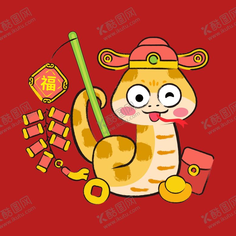 编号：62412502281911175971【酷图网】源文件下载-手绘卡通小蛇