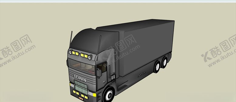 编号：28556409280843134179【酷图网】源文件下载-货车卡车模型