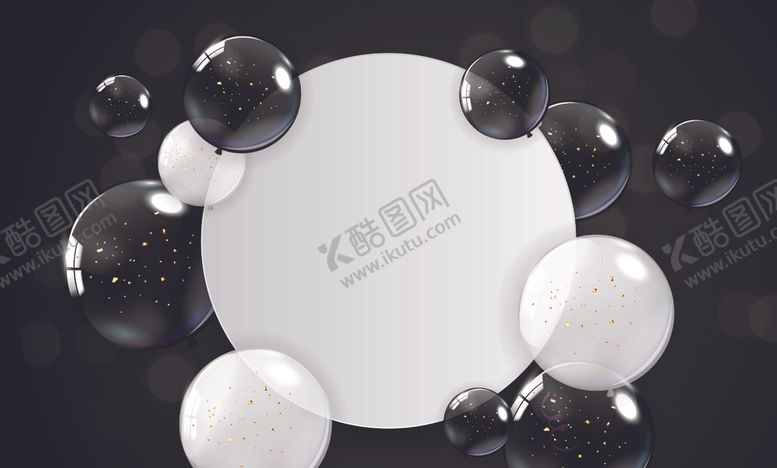 编号：75852112100704122188【酷图网】源文件下载-黑色气球