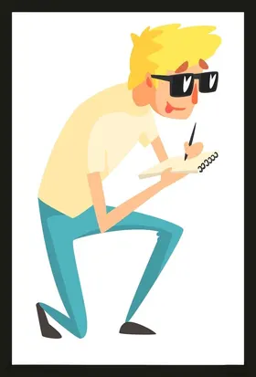 手绘男人男孩动画卡通卡通动画