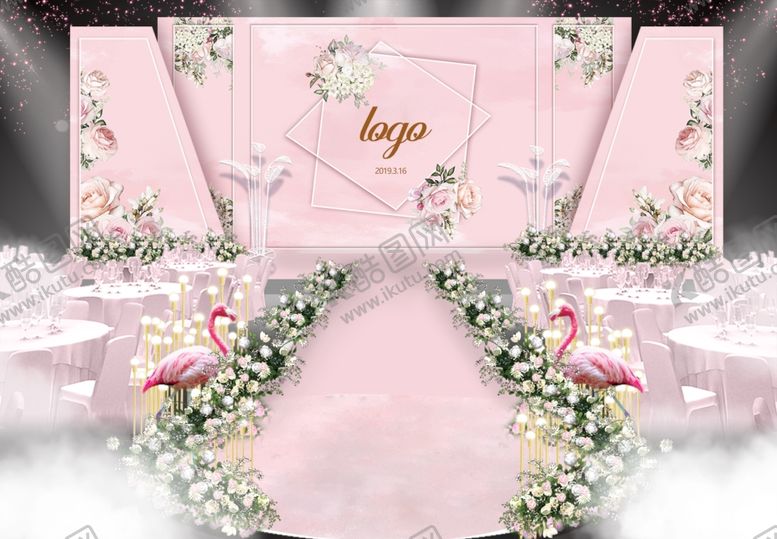 编号：45750709301910284549【酷图网】源文件下载-婚礼舞台布置