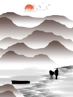 现代简约装饰年轮画晶钻画几何画
