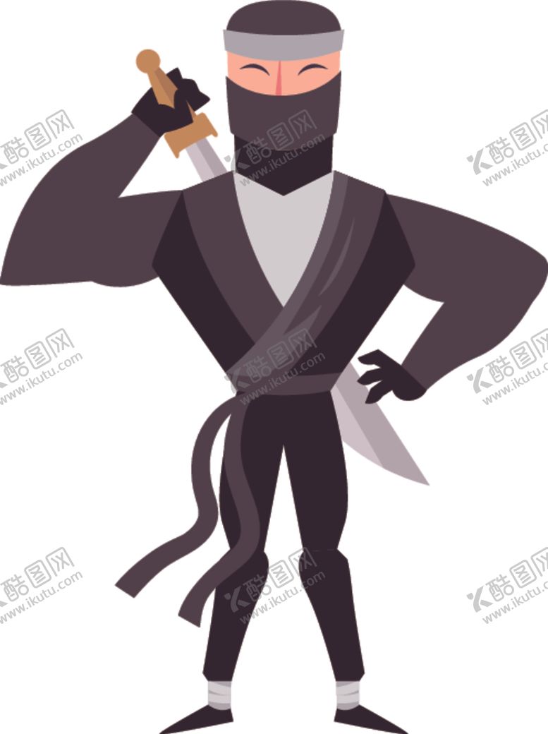 编号：32853703310938287039【酷图网】源文件下载-卡通忍者