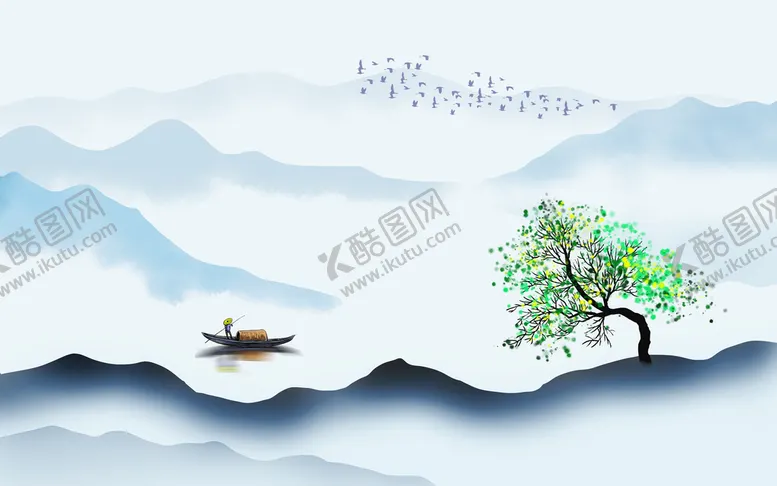 编号：59408709131640136481【酷图网】源文件下载-山水画 