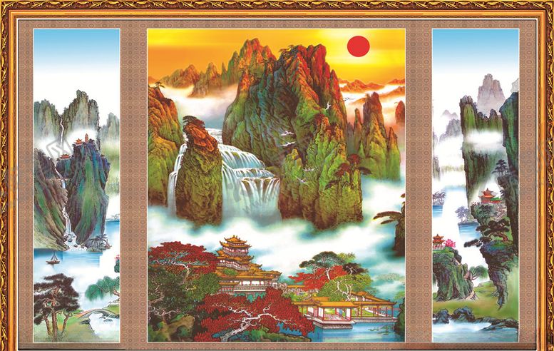 编号：29320210090613181715【酷图网】源文件下载-中堂画