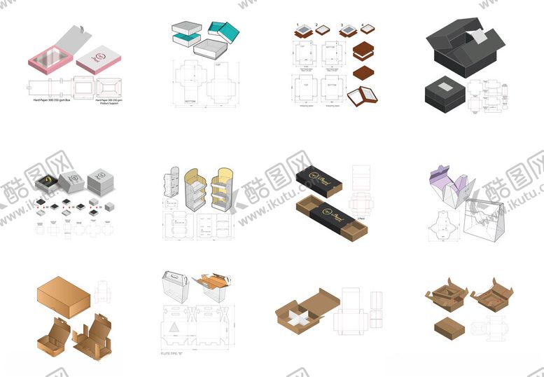 编号：68654911022017012567【酷图网】源文件下载-盒子模切图