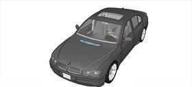 宝马BMW760小轿车模型