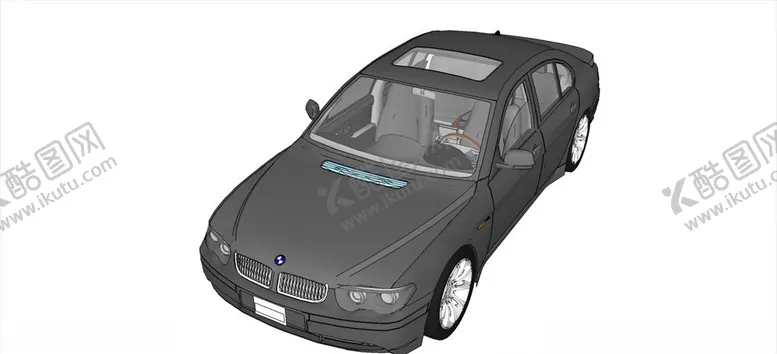 编号：63006607011332142256【酷图网】源文件下载-宝马BMW760小轿车模型