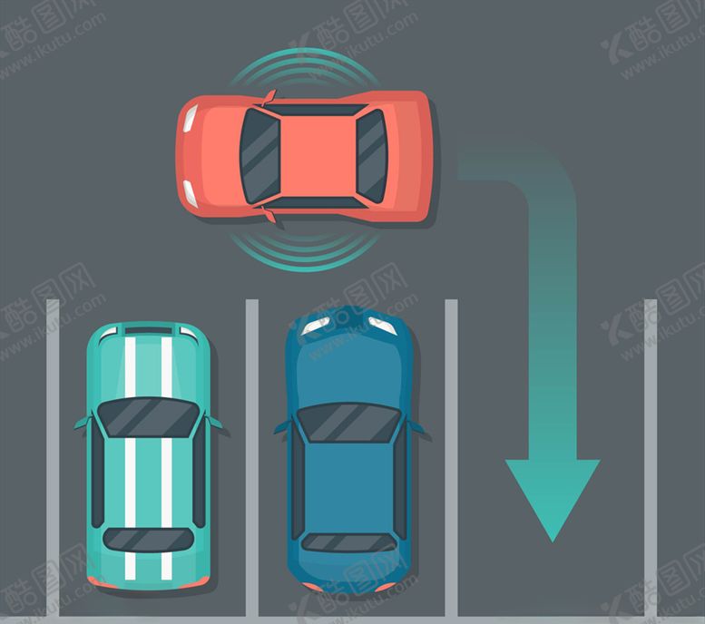 编号：89073309290342486712【酷图网】源文件下载-创意停车俯视图