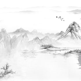 水墨山水画