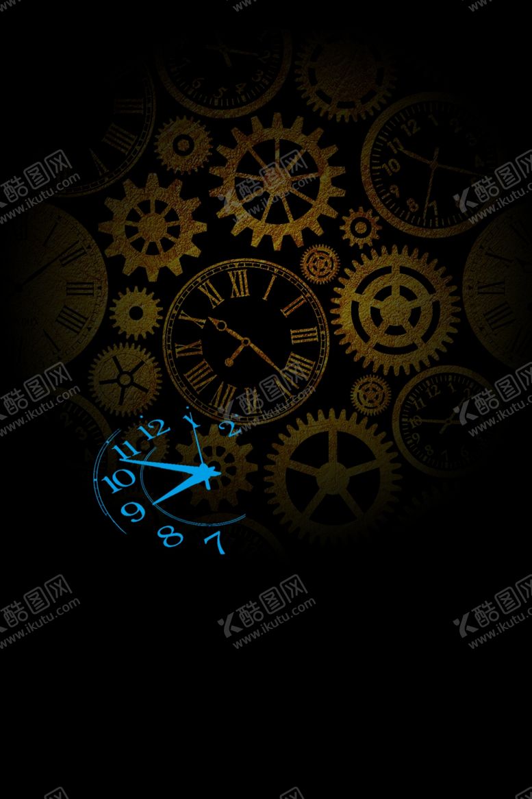 编号：29171705131824499421【酷图网】源文件下载-齿轮机械黑色科技背景素材