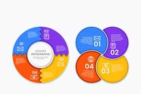 圆形信息图表矢量设计