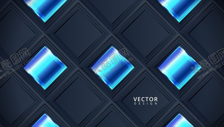 编号：88590709282107277151【酷图网】源文件下载-蓝色几何背景