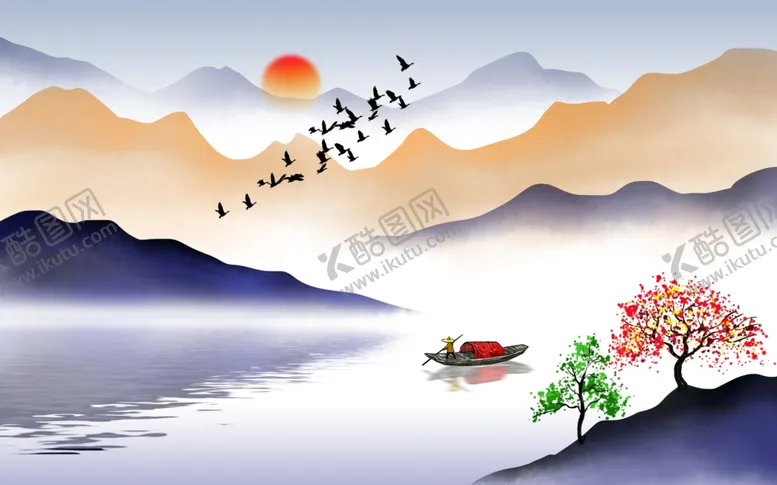 编号：44674804210215206722【酷图网】源文件下载-山水画