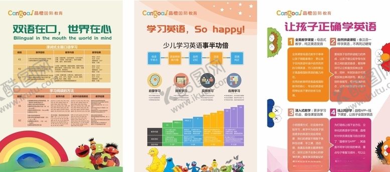 编号：98948106262136354788【酷图网】源文件下载-培训机构英语展板
