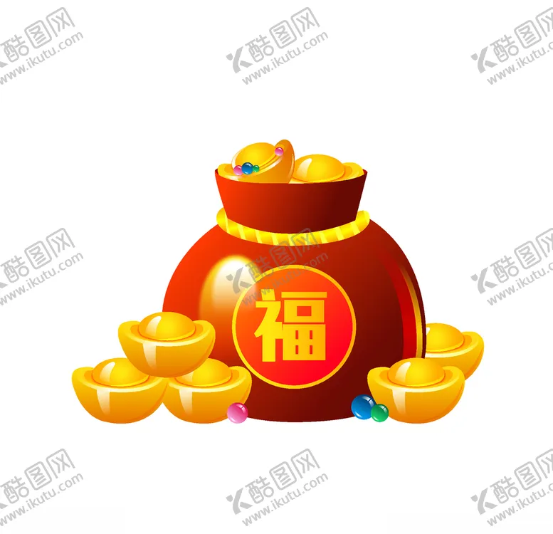 编号：44596104301600255067【酷图网】源文件下载-新年红色福袋