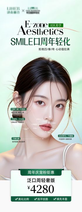 医美口周年轻化海报