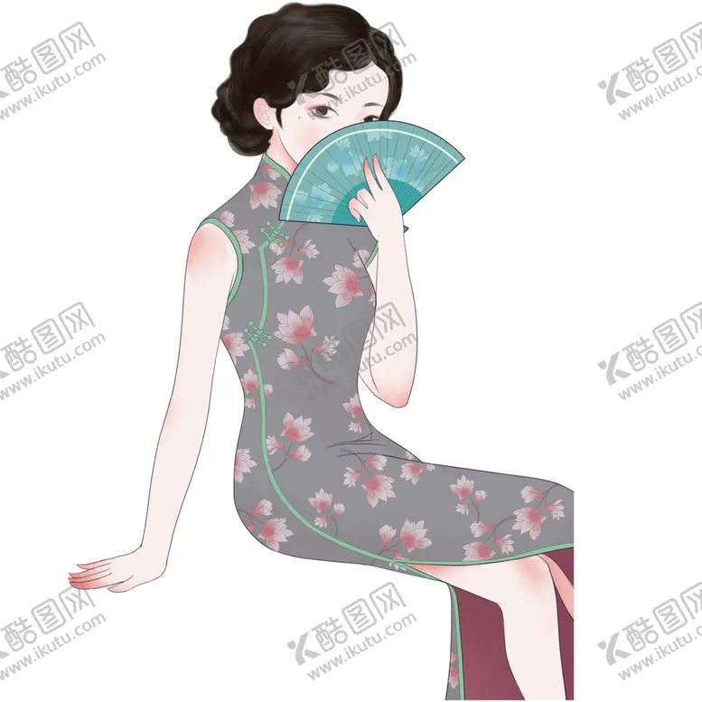 编号：59871803120821148363【酷图网】源文件下载-旗袍女子
