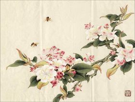 中式古典花鸟工笔画