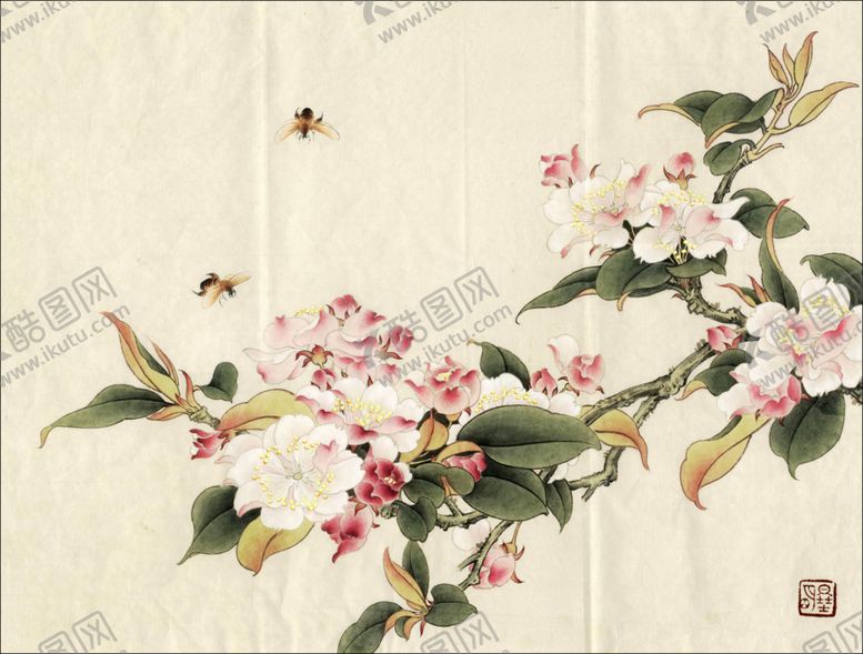 编号：63728005160003101425【酷图网】源文件下载-中式古典花鸟工笔画