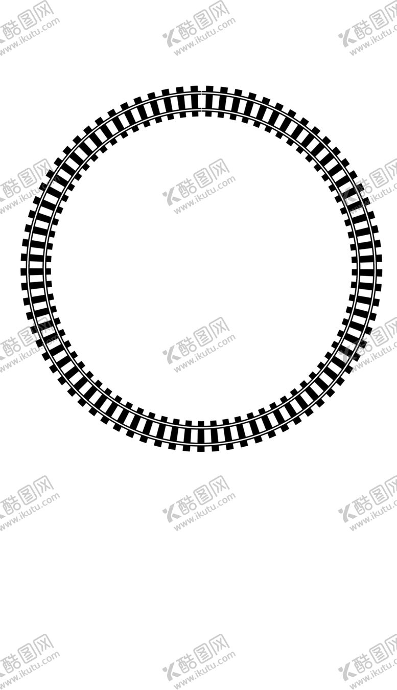 编号：73025202080212475492【酷图网】源文件下载-火车轨道铁轨铁路圆圈元素